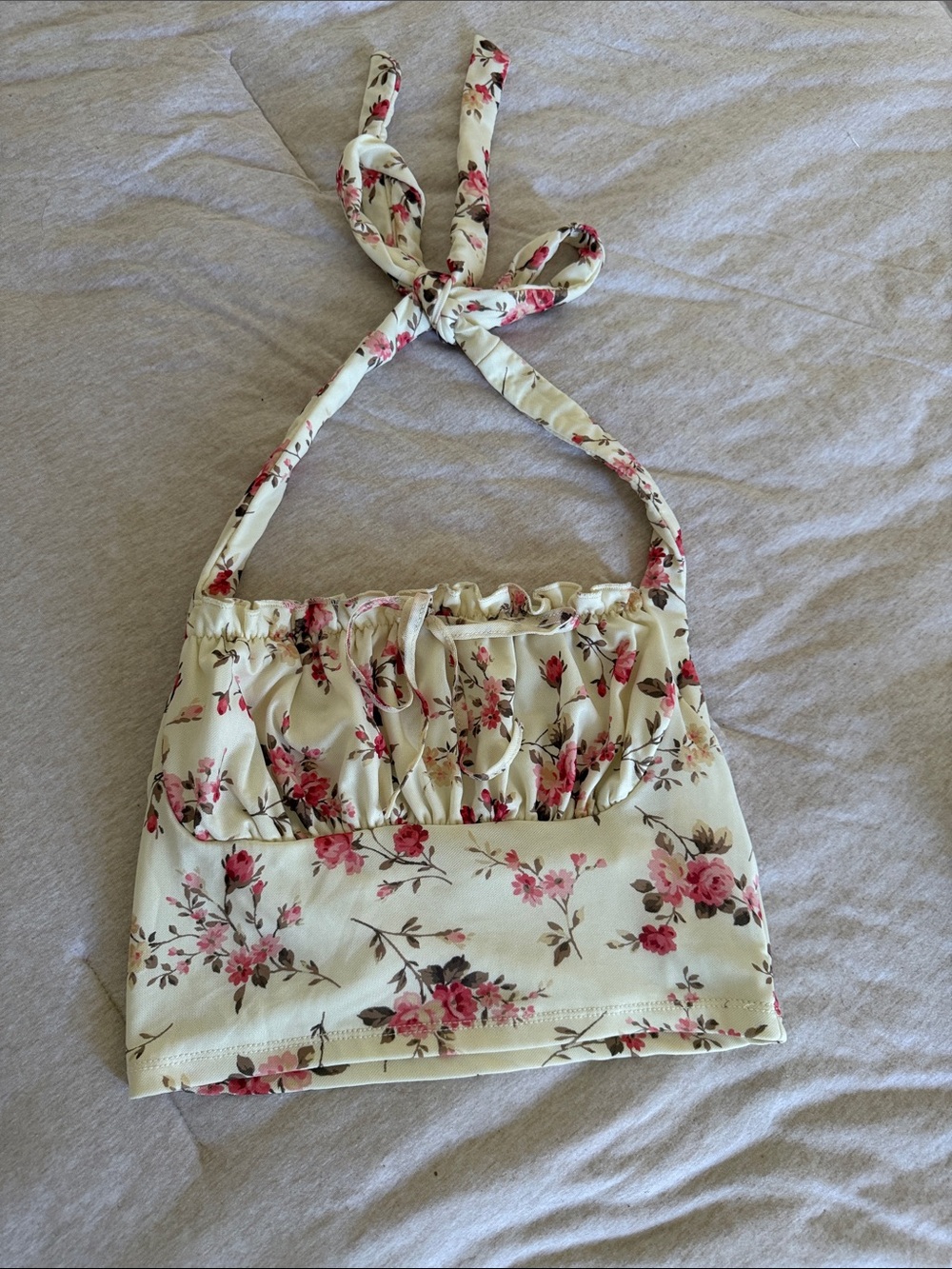 Shein Halter Floral Top